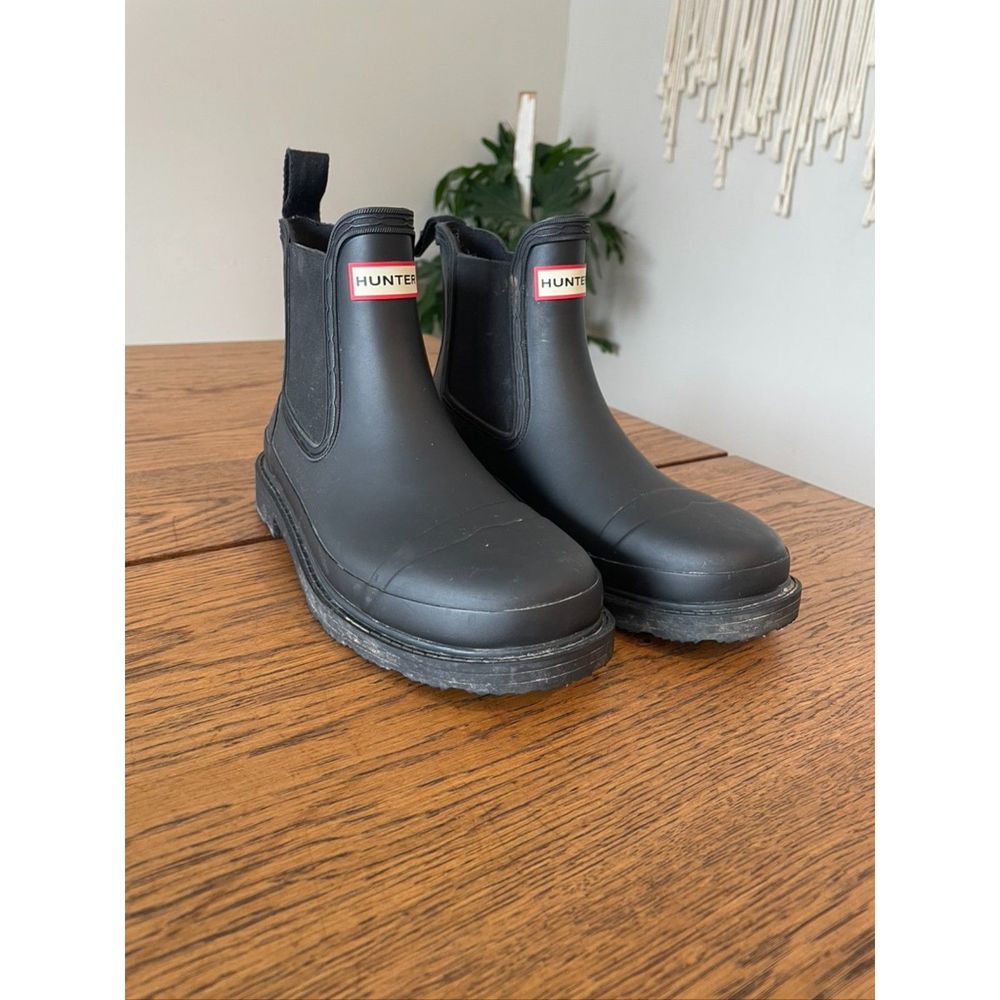 Hunter Low Black Rain Boots
